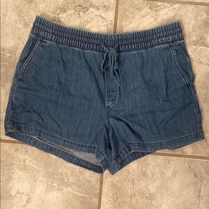 Gap denim stretch waistband shorts